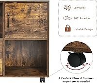 Vista 8 de Gabinete de almacenamiento, grande, café