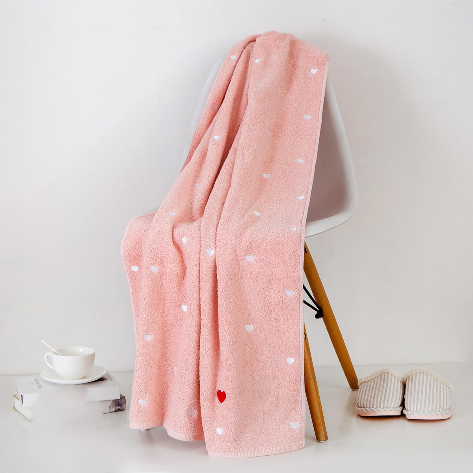 Towel Bath Towel Cotton Soft Strawberry Love Towel Bath Towel Cotton Bath Towel Wrap Towel