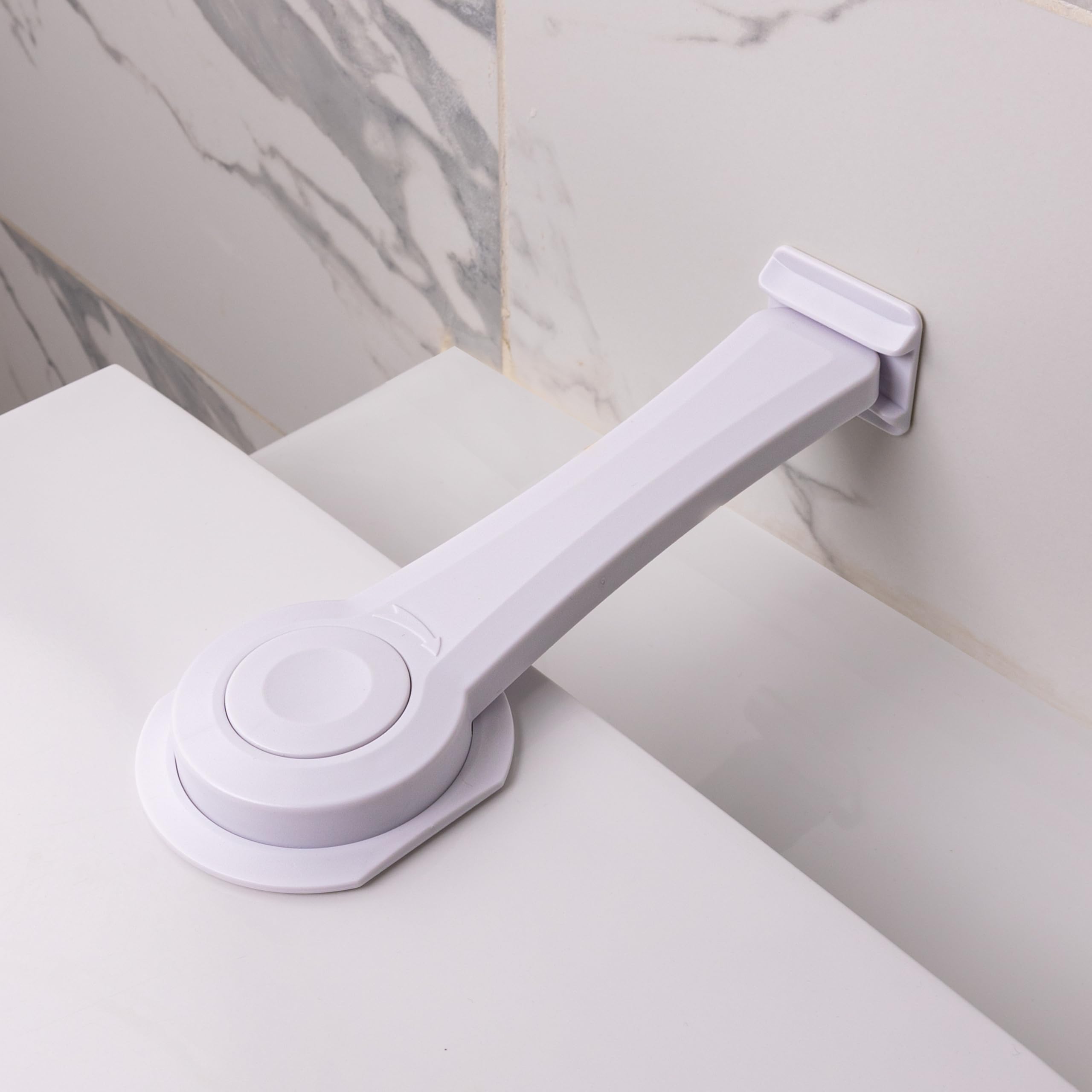 Photo 1 of 2-Pack Toilet Locks Baby Proof - Toilet Seat Locks for Toddlers with Adhesive - Toilet Latches Child Safety - No Tools Required