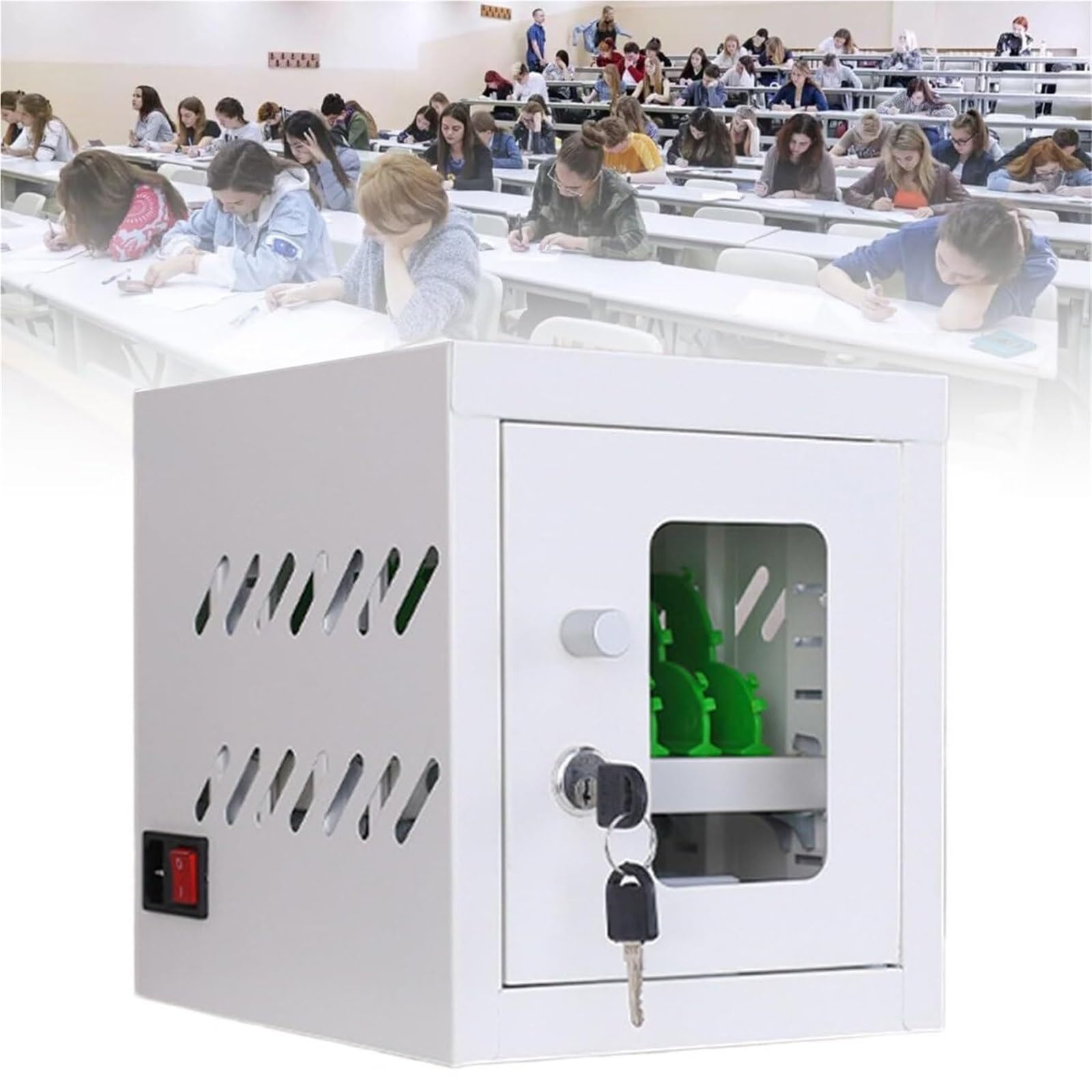 Station de charge USB 6 emplacements pour téléphone portable et casier portable