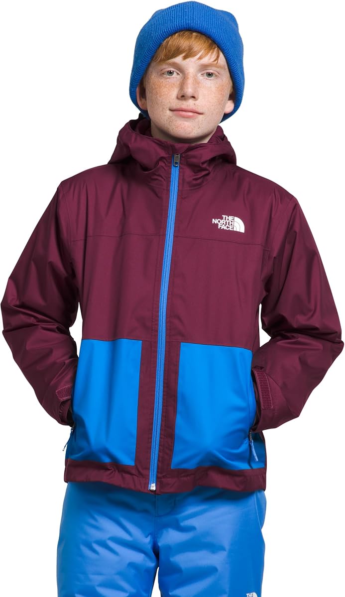 THE NORTH FACE Boys' Freedom Triclimate Insulated Jacket and Waterproof Shell, Boysenberry, X-Small