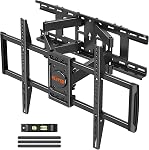 EconoMe TV Wall Mount for Most 26-65 inch TVs, Full Motion TV Wall Mount Swivel and Tilt, Wall Mount TV Bracket Max VESA 400x400, Holds up to 99 lbs, Fits12” 16" Wood Studs