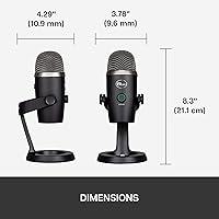 Vista 10 de Logitech for Creators Blue Yeti Nano - Micrófono USB para juegos, transmisión, podcasting, Twitch, YouTube, Discord, grabación para PC y Mac, Plug &