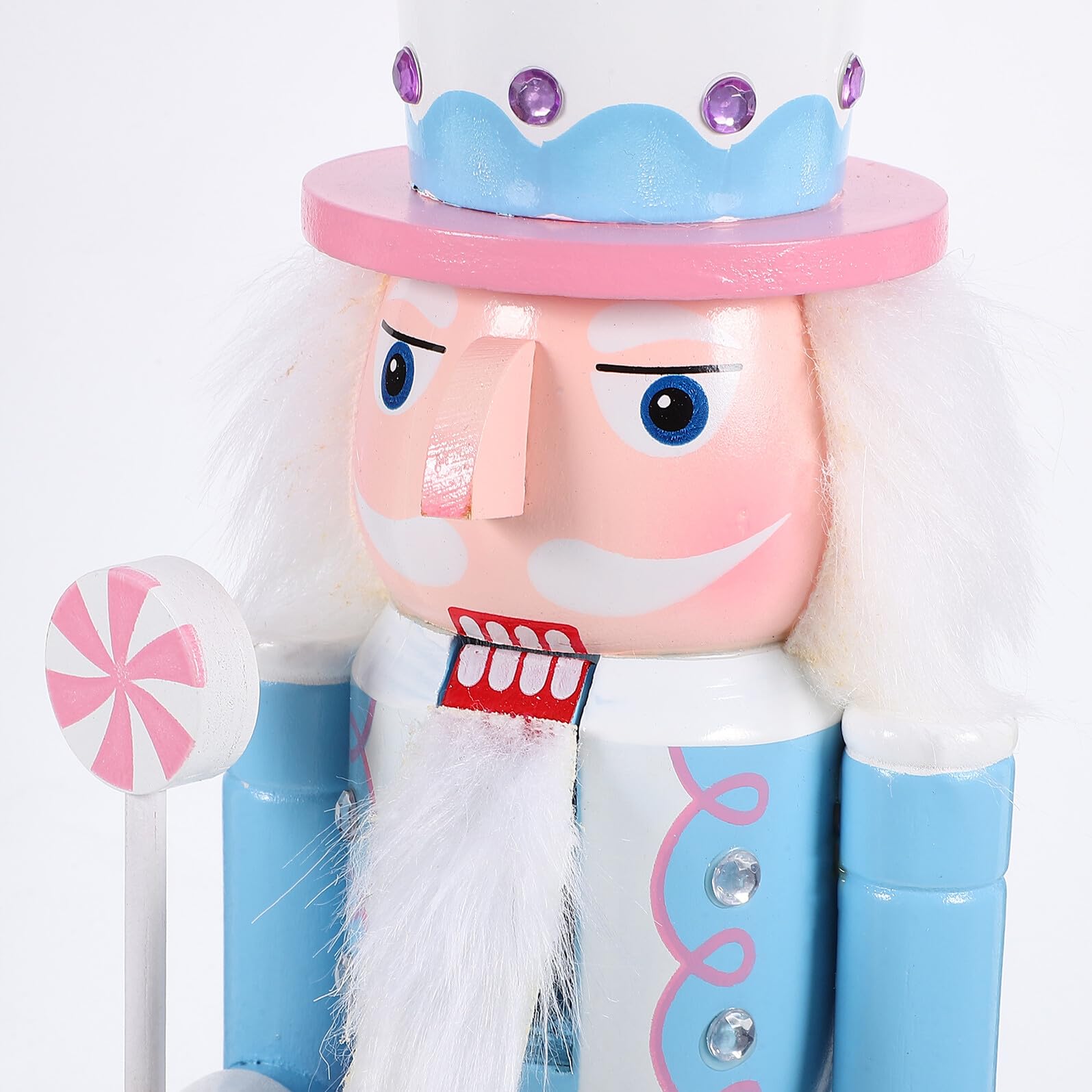 Toyvian Holz Nussknacker Figur Traditionell für Weihnachtsdeko Tischdeko Geschenk Idea für Zuhause Hotel Restaurant