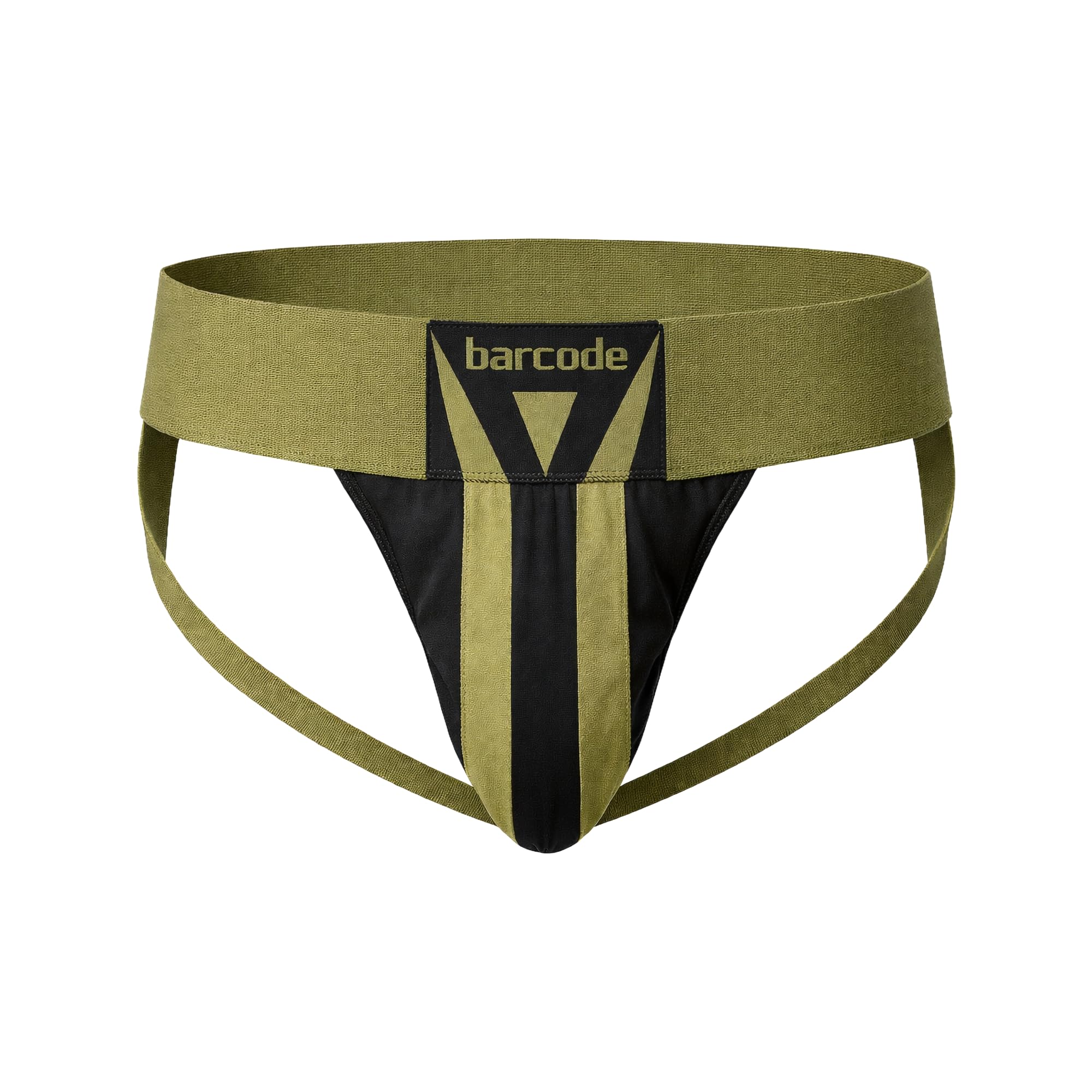 Barcode Berlin Men's Darkarmy/Black - Underwear - Jockstrap Zuri - 1X Size M