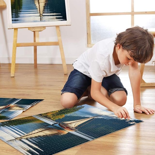 Foto 4 de 6 de Puzzles for Adults 2000 Pieces “Sleek Sailing” Made of Cardboard，Suitable for Ages 14 and up Each Piece is…