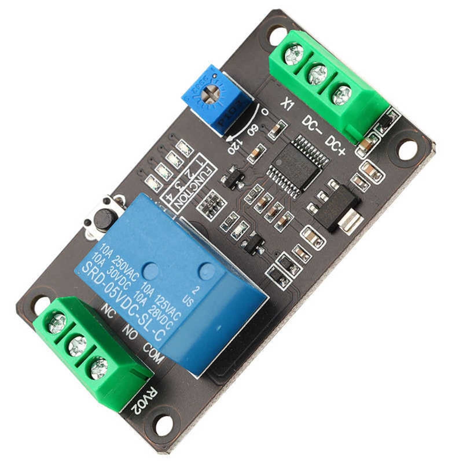 AQHYEBNSR DC 5V/12V/24V Delay Timer Relay Self Locking On Off Time Switch Super 555(DC5V)