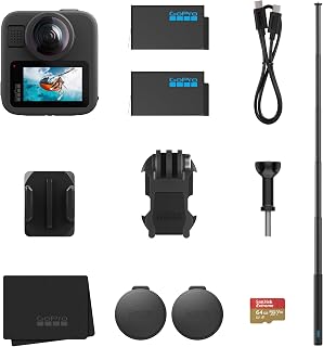 GoPro MAX2 360 Accessory Bundle-Includes True 8K 360° Waterproof Action Camera, 4ft Extension Pole(Invisible Selfie Stick ... Price In India