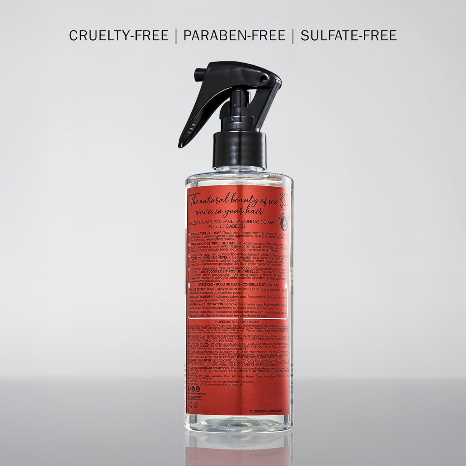 TRUSS Beach Wave Spray - Hair Texturizing Spray for Effortless Beach Waves - Promotes Healthy Hair Growth & Elasticity - Tousled Volume & Natural Movement with Anti-Pollution Shield (8.79 fl oz)