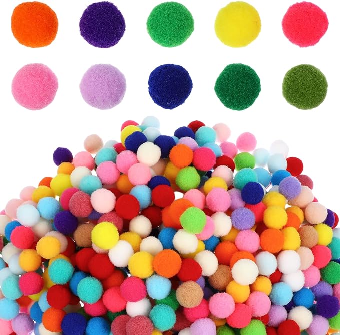 ポンポンボール カラフル 1.5cm 1000個