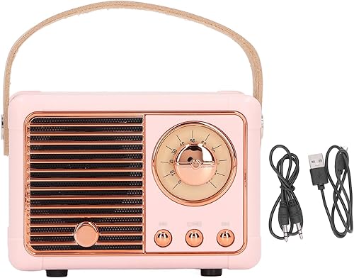 Miniatura 6 de ZJchao Altavoz portátil mini compacto inalámbrico retro diseño incorporado tarjeta radio alta capacidad batería ligero para viajes al aire libre
