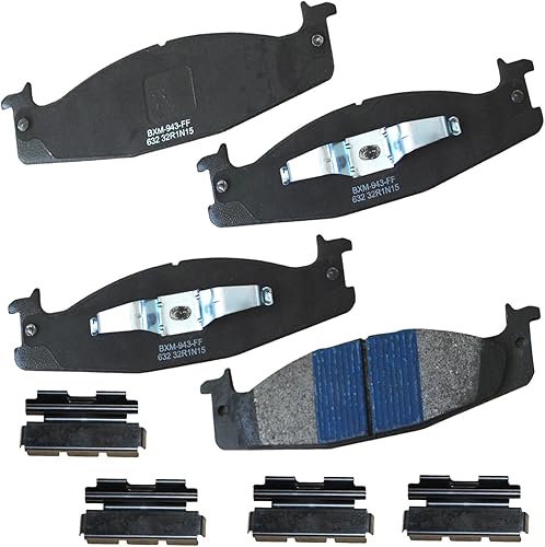 Vista 109 de Bendix Premium SBM8 - Pastillas de freno semimetálicas Premium para modelos seleccionados Buick Special, Camaro, Corvette, Phaeton, Olds F85, Vista