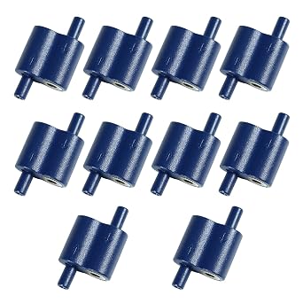 10PCS M3 Wire Rope Cable Clamp, 1/16" Rope Cable Suitable for Picture Hanging Christams String Light Alloy Two-Way Cable Clamp Freely Adjustable Wire Rope Clips Length Without Disassembly Blue