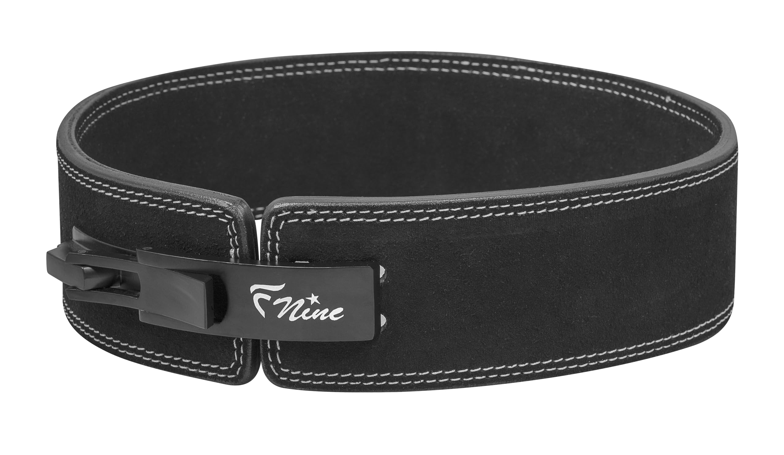Image secondaire de Ceinture d'Haltérophilie Professionnelle FNine en Cuir Noir - Taille L