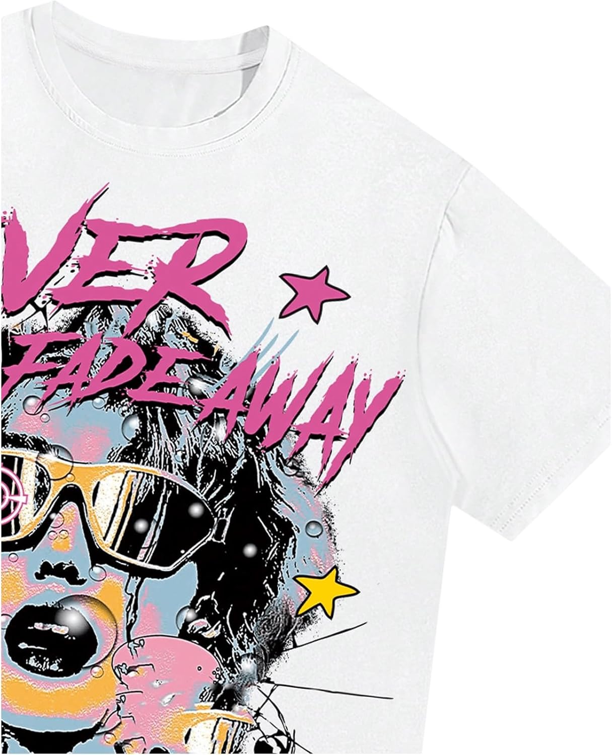 SOLY HUX Men's Graphic Tees Y2K Baggy Shirts Unisex Oversized Tshirts Figure Print 90s Vintage Streetwear Tops - Image 4