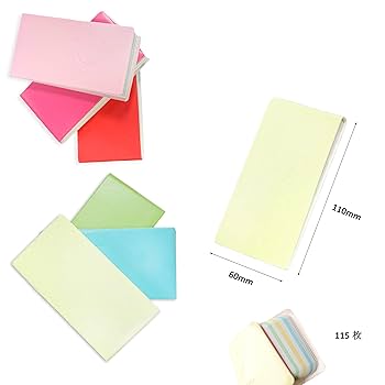 小型単語帳 Amazon | QINNKJIA スマイリー 単語帳 かわいい 6 冊 6 色