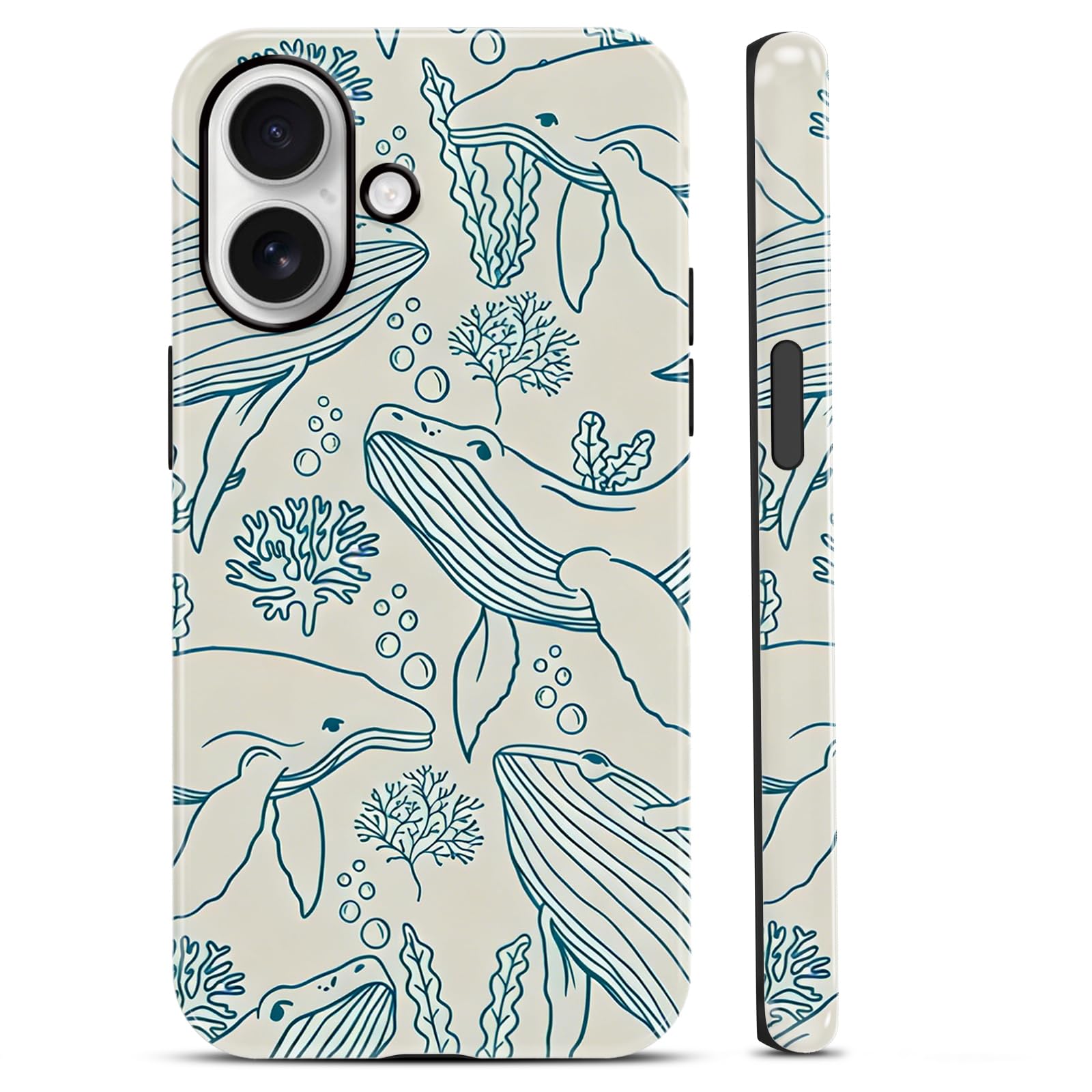 Coque iPhone 17 baleine requin ocean en TPU souple antichoc - 8
