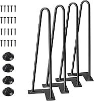 Vista 10 de SMARTSTANDARD Patas de muebles de horquilla de alta resistencia de 16 pulgadas, proyectos de bricolaje para el hogar de metal para mesitas de noche