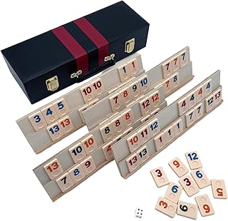 Deluxe Rummy with Wooden Racks in Attache Case