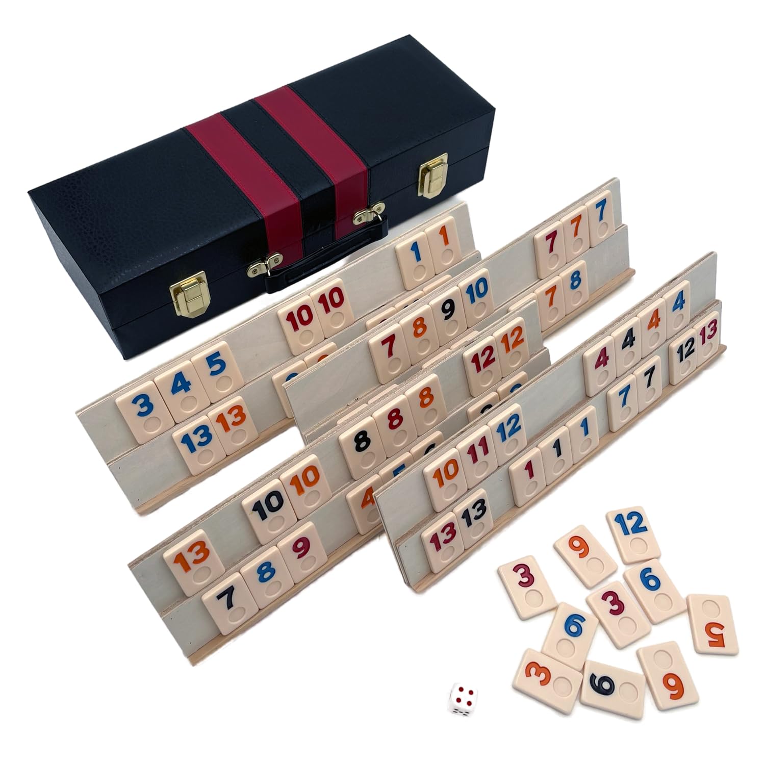 rumny Amazon.com: Deluxe Rummy with Wooden Racks in Attache Case