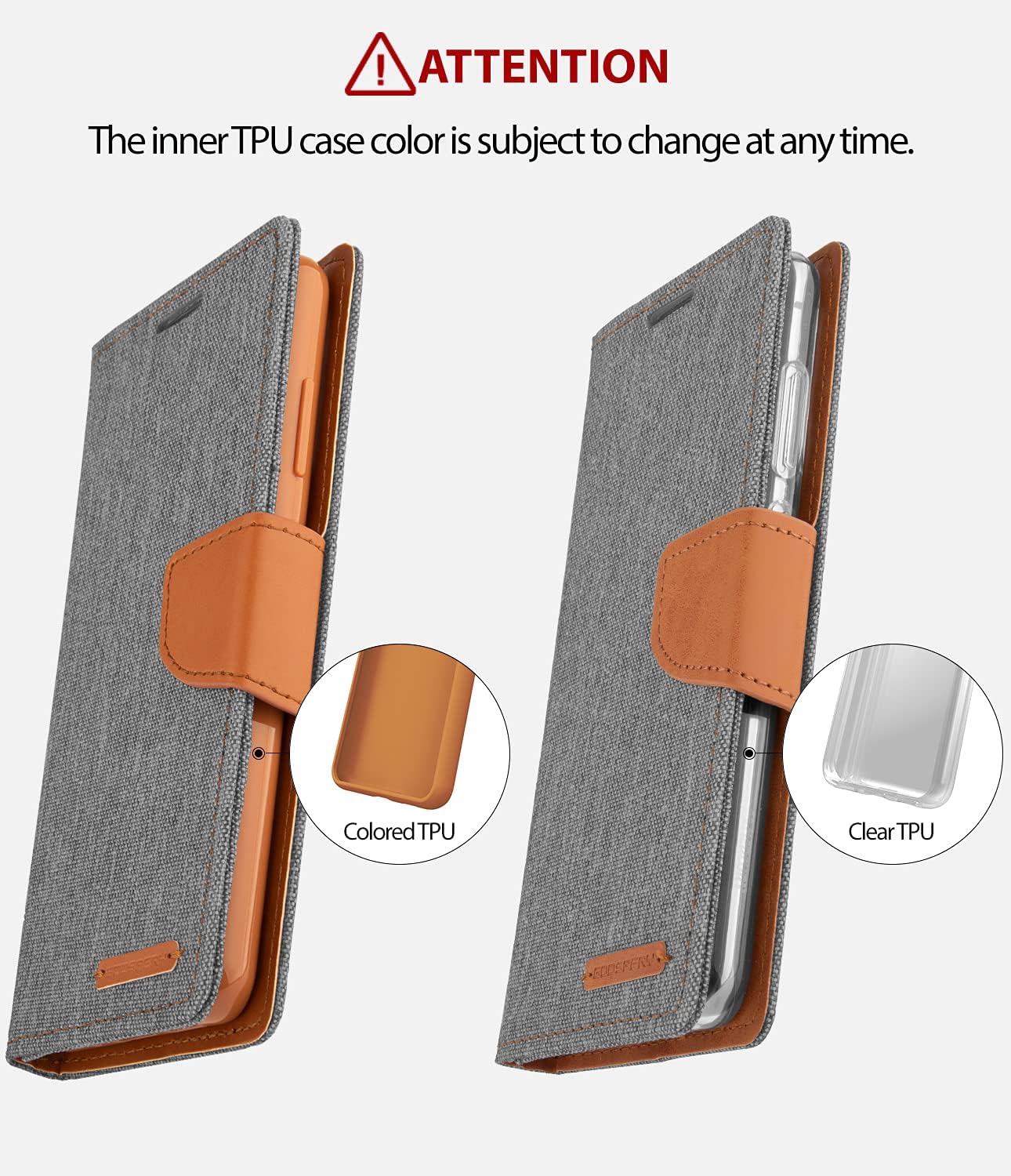 GOOSPERY Canvas Wallet for Apple iPhone SE Case (2016) iPhone 5S Case (2013) iPhone 5 Case (2012) Denim Stand Flip Cover (Gray)
