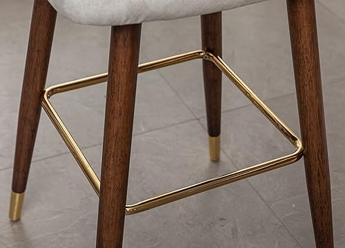 Miniatura 8 de Roundhill Furniture Nevis - Juego de 2 herramientas modernas de cuero sintético con ribete de cabeza de clavo, color blanco