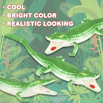 Amazon.co.jp: ArtCreativity ビニールワニのおもちゃ 子供用 2