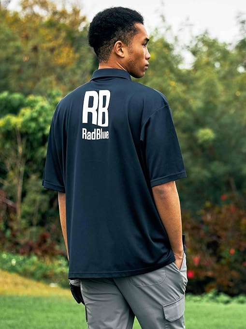 Amazon | [RadBlue] ラッドブルー ゴルフポロシャツ リラックス メンズ