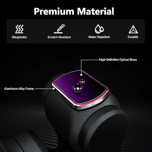 Miniatura 4 de TOMAT ND - Juego de filtros para DJI Osmo Pocket 3 Creator Combo Accesorios-Paquete de 4, ND16, ND32, ND64, ND256-Versión de Aluminio