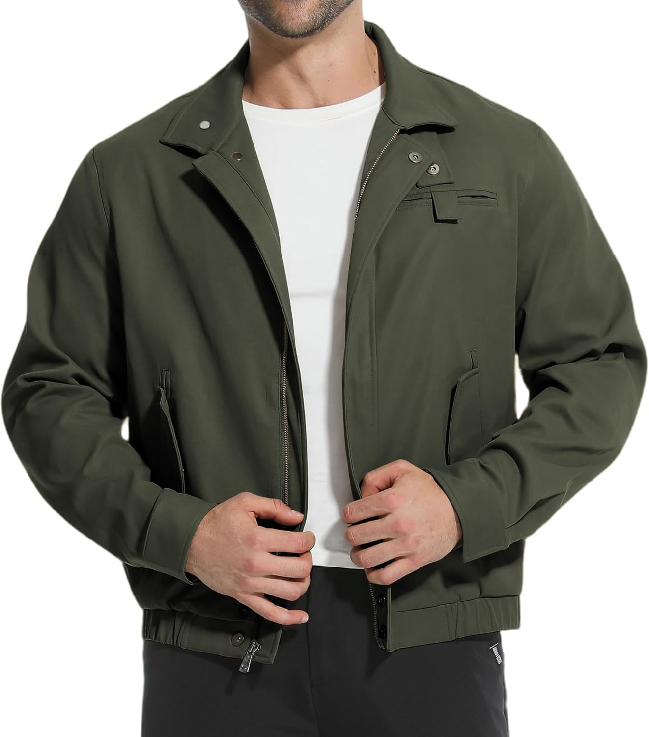 Men's Military Jackets Spring Lightweight Depot Jacket Multi Pockets Zippper Outdoor Coats