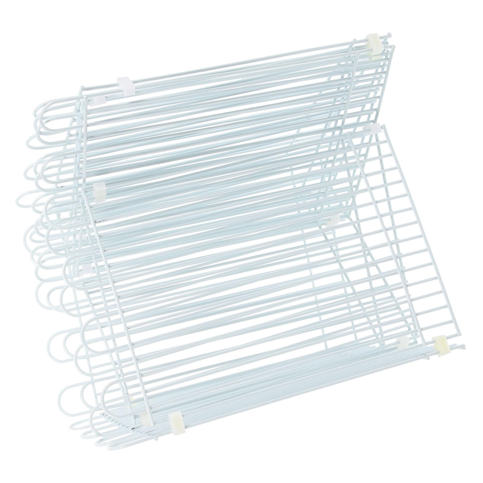 Recinto Pannelli e Bianco per Domestici Piccoli Animali in Ferro Plastica Facili da Montare per Conigli e Porcellini D'india, Uso Interno ed Esterno