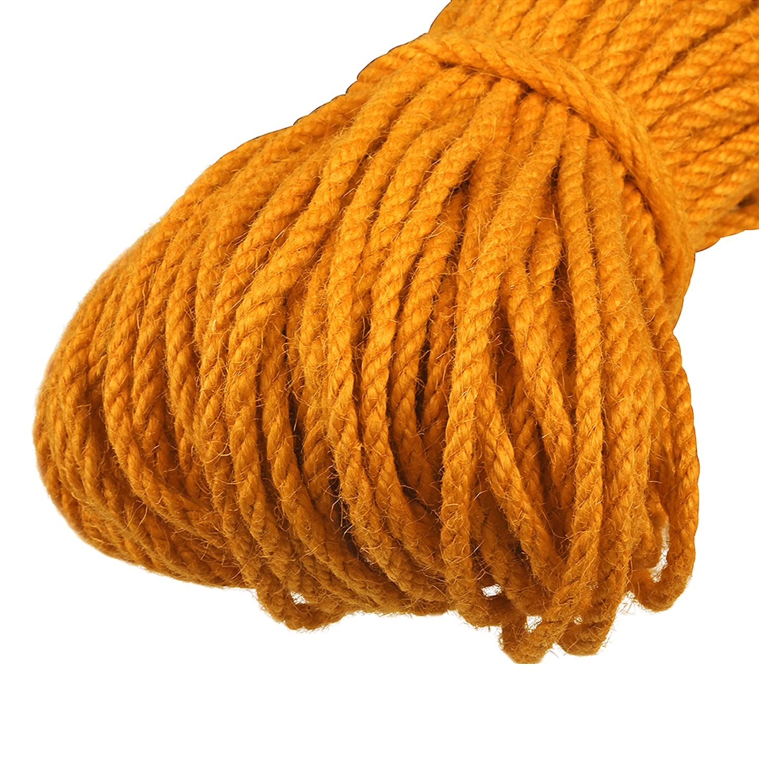SUANWANGColorful Jute Twine Diameter 5Mm, Natural Jute String Length 100 Meters Suitable for DIY Arts Crafts, Wrapping Twine,Decoration,Orange