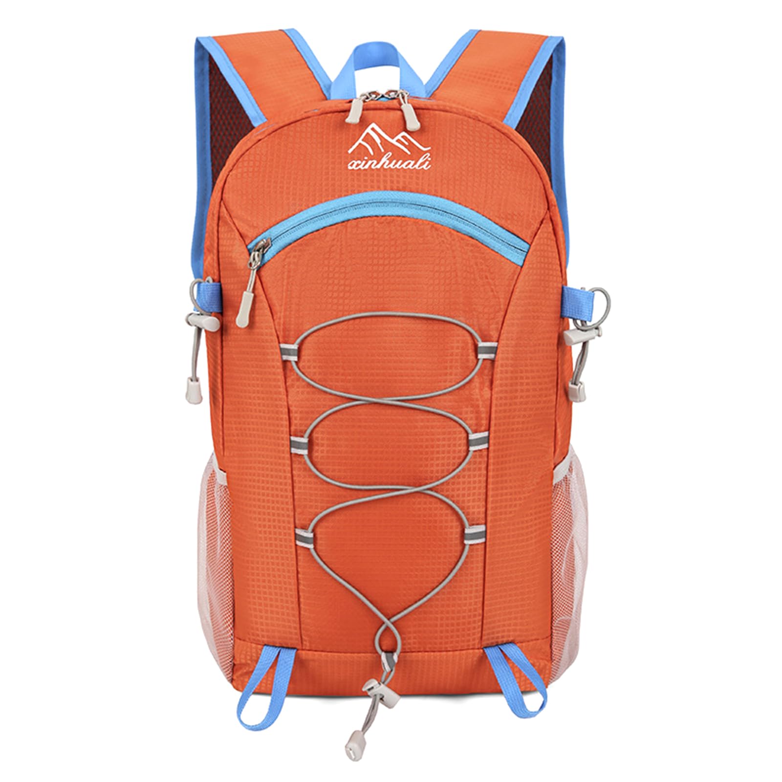 ADUDVLO 20L Hiking Rucksack for Men, Women & Kids – Ultra-Light, Foldable & Waterproof Hiking Backpack for Travel, Camping, School, Outdoor Adventures (Orange) — image 1