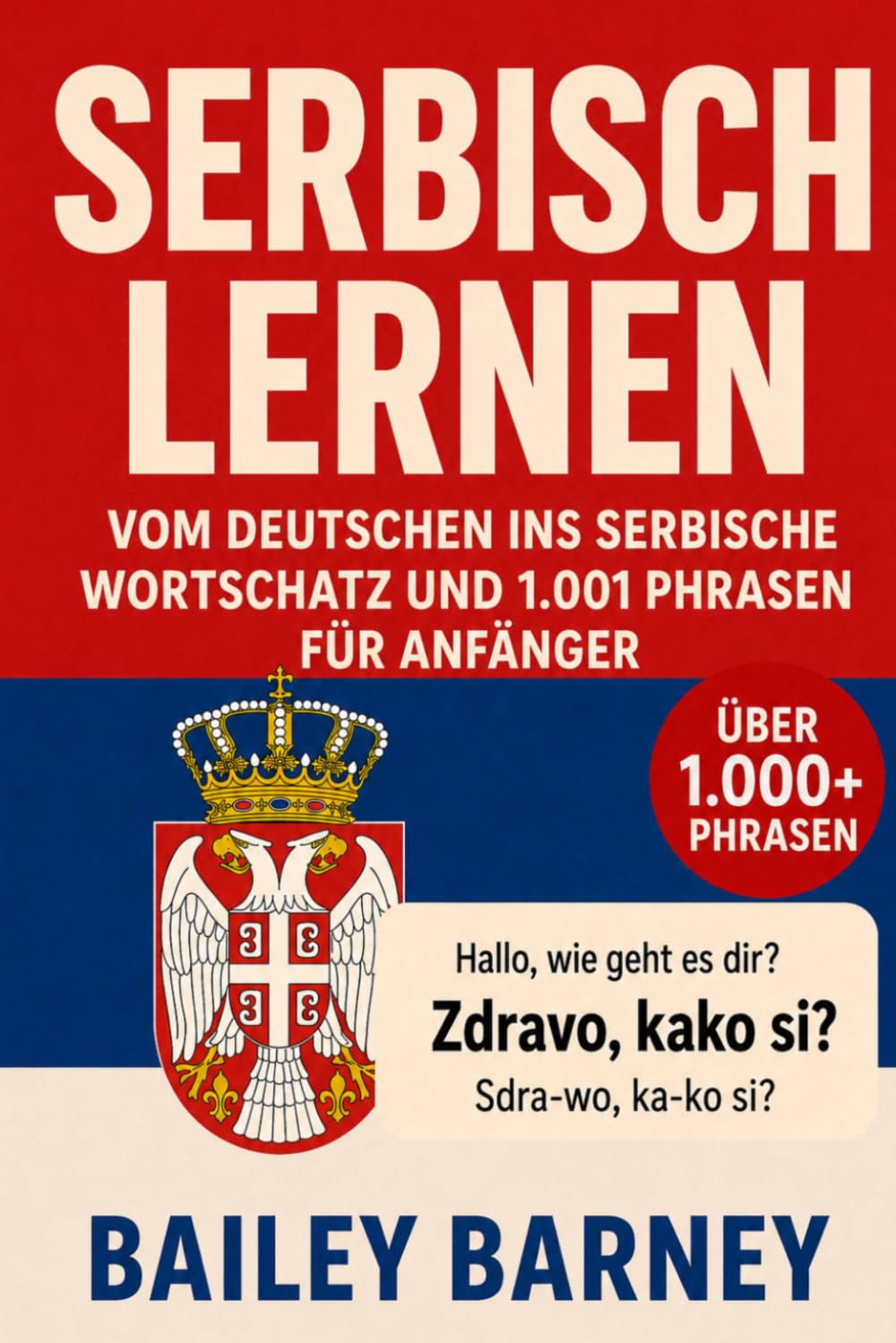 Serbisch lernen für Anfänger: Wortschatz und 1001 Phrasen vom Deutschen ins Serbische
