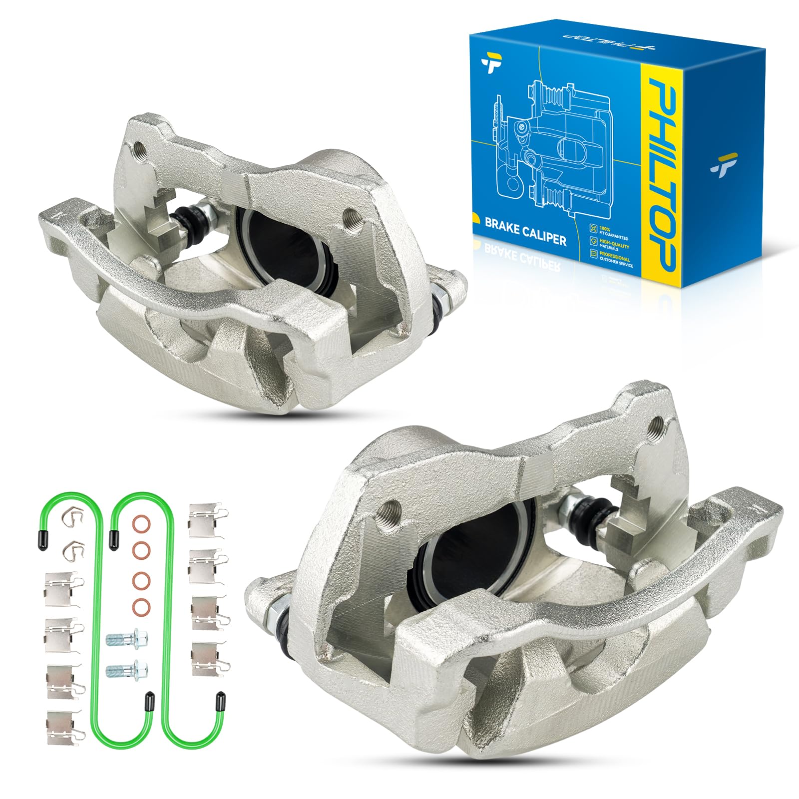 PHILTOP Front Brake Caliper for 2010-2019 Toyota Corolla, 2009-2013 Matrix