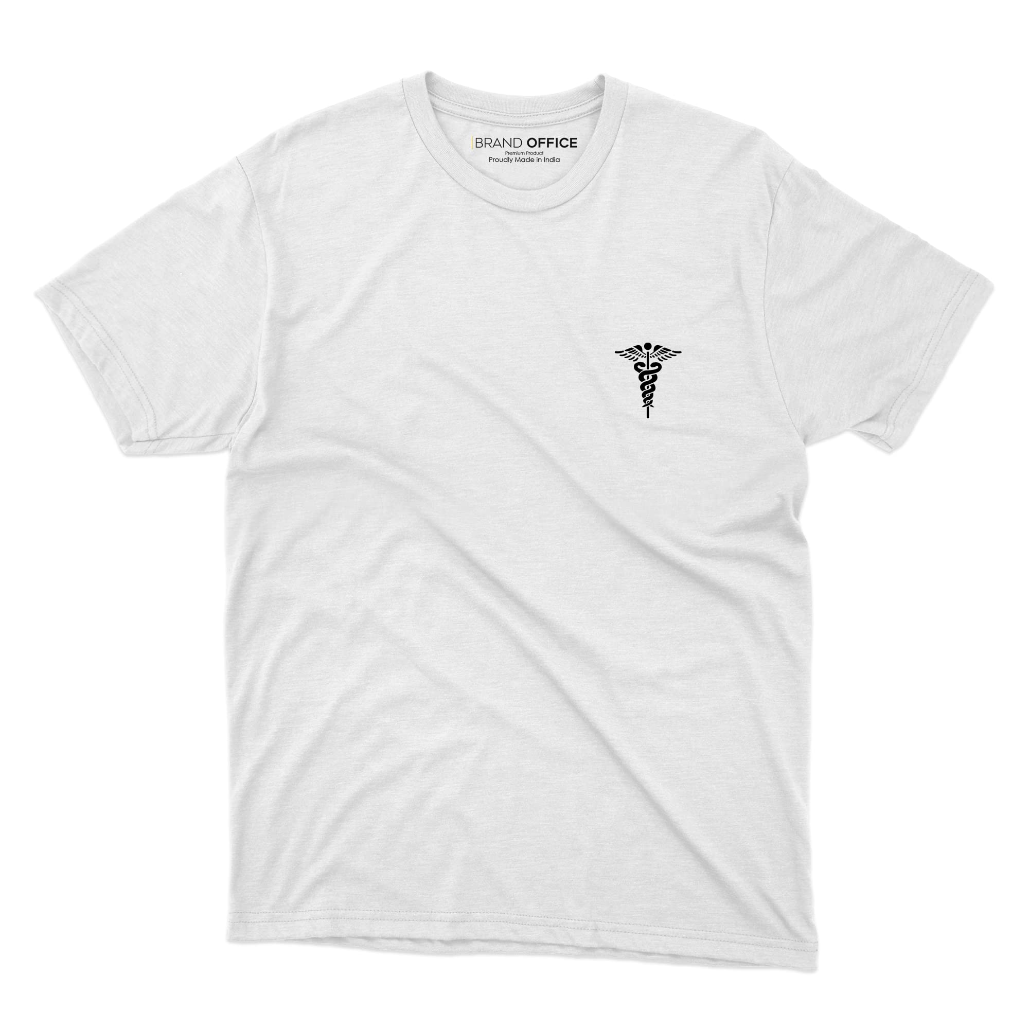 GenericDocter T-Shirt for Doctors, Nurses and Medical Students by Brand Office (1 pc) (L, White)