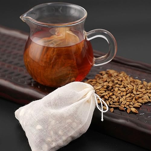 Miniatura 6 de 80 bolsas de muselina, bolsas de algodón con cordón se utilizan para café, leche de soja, té, dulces, jugo, hierbas, especias