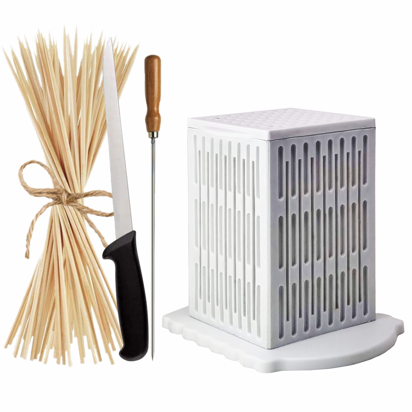 Cubo Per Arrosticini 64 Pezzi - Kit Professionale Per Spiedini Di Carne, Pesce E Verdure - Foto 10