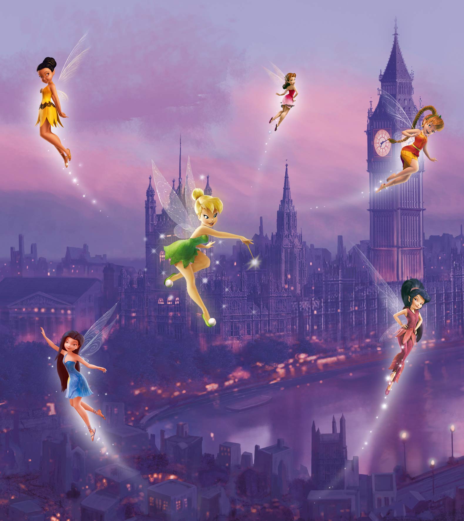 Disney Photo Wallpaper/Giant Wall Poster, Non-Woven, Multi-Colour, 180 x 202 cm