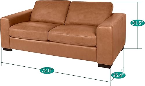 Miniatura 8 de Naomi Home Tuxedo - Sofá de dos plazas pequeño moderno para sala de estar, sofá de mediados de siglo, muebles para espacios pequeños, cojín