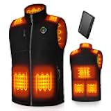 KOVNLO Heated Vest for Men with Battery Pack Included, Soft Fleece Smart Electric Lightweight Heated Jacket