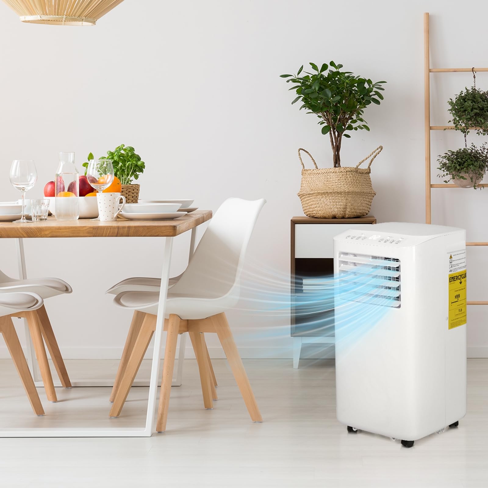 LEADZM Mobile Klimagerät klimaanlage,10000 BTU 1120W, Raumgröße bis 32㎡,Air Conditioner mit Abluftschlauch,Kühlen,Ventilieren,Entfeuchten