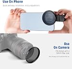 NEEWER 52mm 7 Pack ND Filter Set Compatible with iPhone, Clip On CPL+ ND32 + Starlight + GND (Red/Orange/Yellow/Blue) Phone Camera Lens Photography Accessories Kit