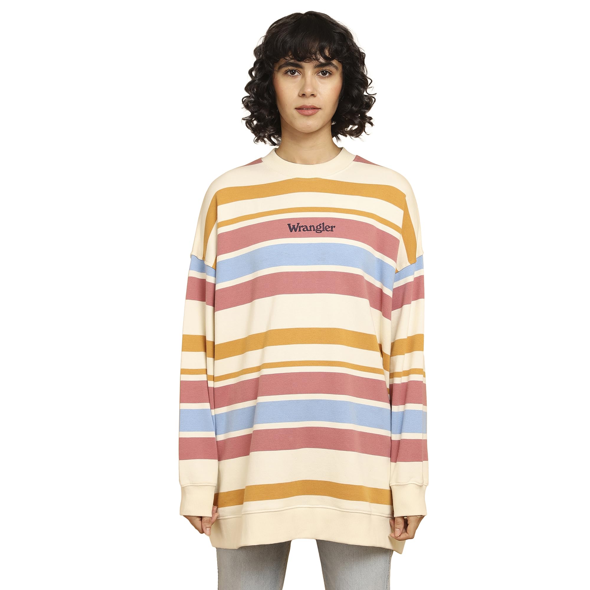 Wrangler Women's Striped Multicolor Sweatshirt in multicolor