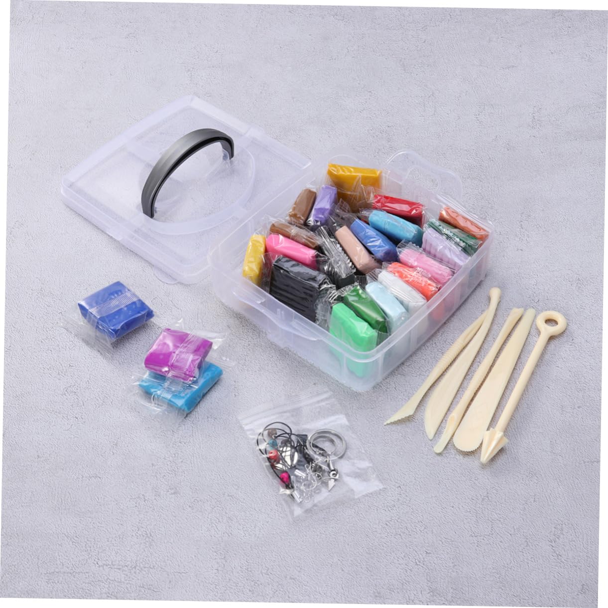 Kit de Arcilla Polimérica 24 Colores para Modelar Herramientas | Pvc, Suave y Fácil de Moldear, Incluye Accesorios para Crear Figuras y Manualidades Creativas
