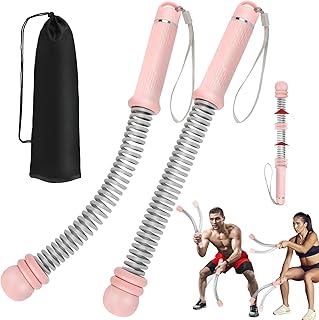 2PCS Ropeless Battle Ropes with Adjustable Weighted Ring-Battle, Cordless Battle Rope for Home Gym, HIIT Workout, Low-Impact Cardio, Strength Training, Portable Fitness Equipment for Women & Men