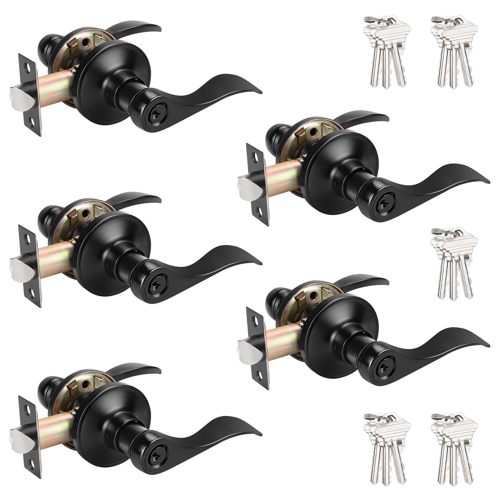 Poignée de porte noire Probrico pour sublimer l'ambiance industrielle de votre intérieur moderne