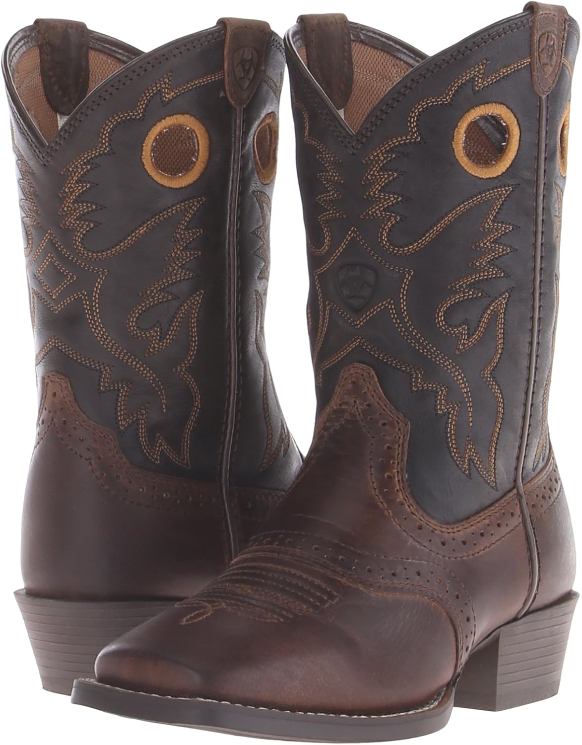 Ariat Heritage Roughstock Western Boots - Kids’ Leather Country Riding Boot - Image 8