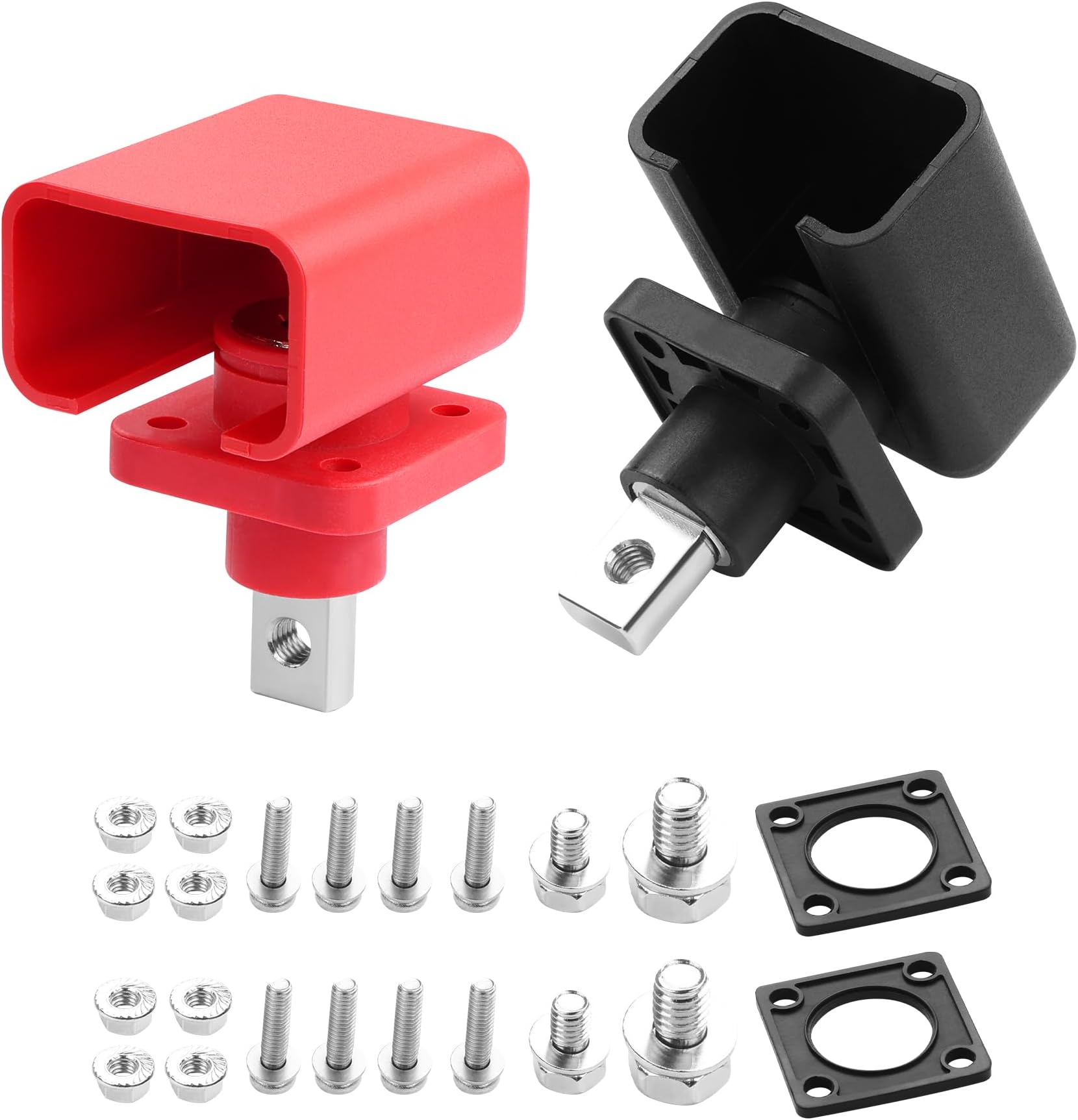 SinLoon 2 Pack 120A 150A 200A All Copper Connector High Current Copper Terminal for Lithium Battery Energy Storage Cabinet, Battery Connector Electrical Equipment (150A)