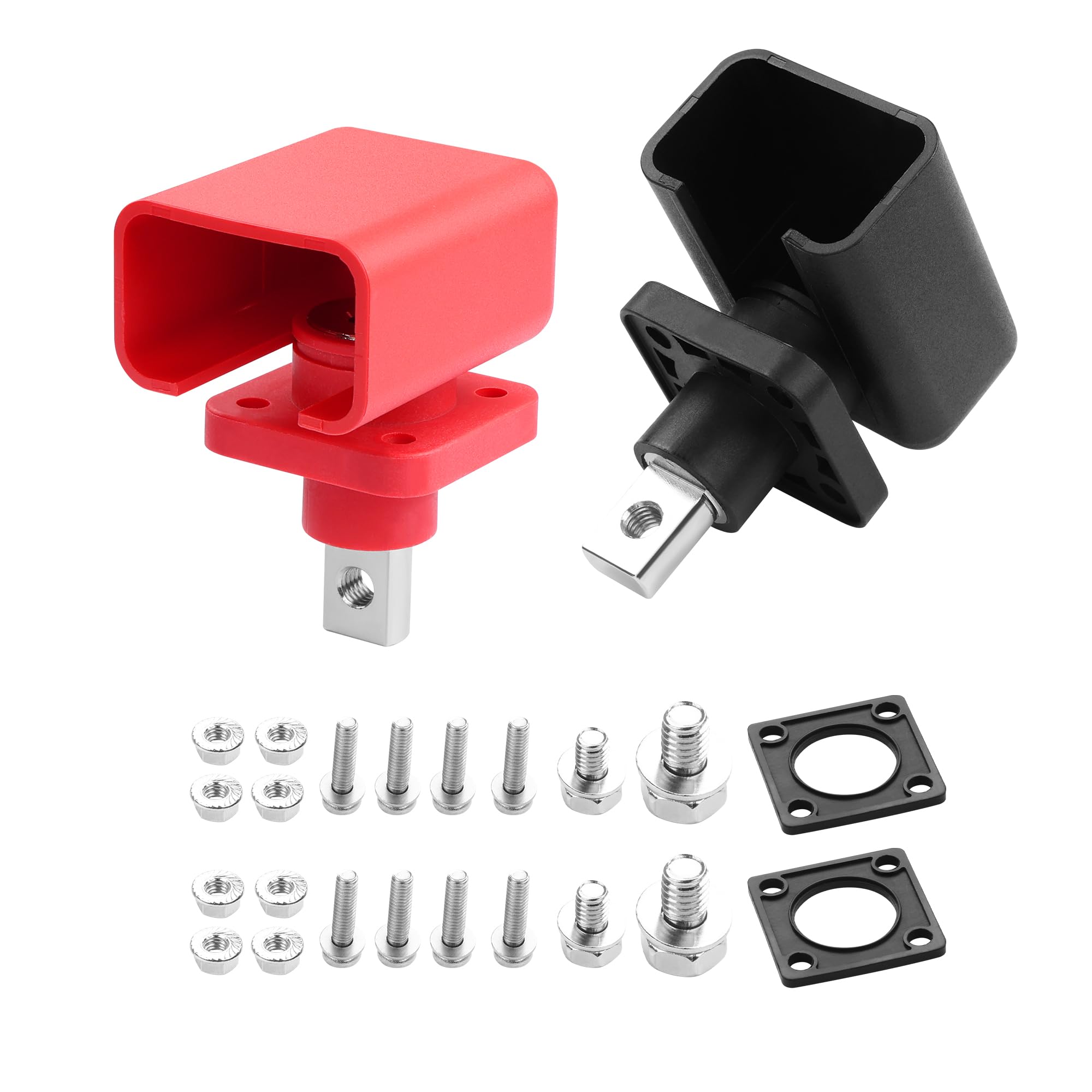 SinLoon 2 Pack 120A 150A 200A All Copper Connector High Current Copper Terminal for Lithium Battery Energy Storage Cabinet, Battery Connector Electrical Equipment (150A)